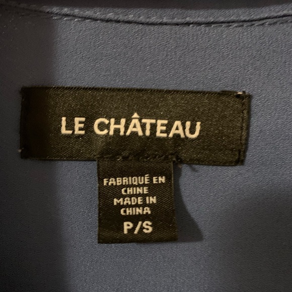 Le Chateau Blue Dress Shirt button up - Picture 7 of 8